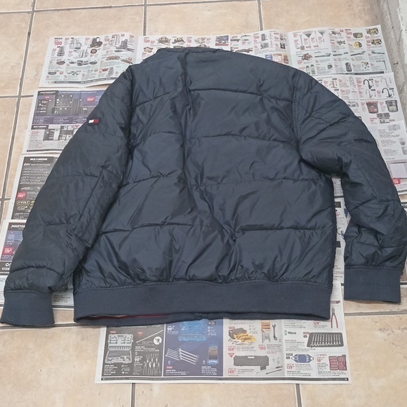 Mens Tommy Hilfiger Down Puffer Jacket 2xl Navy Blue - Picture 5 of 8